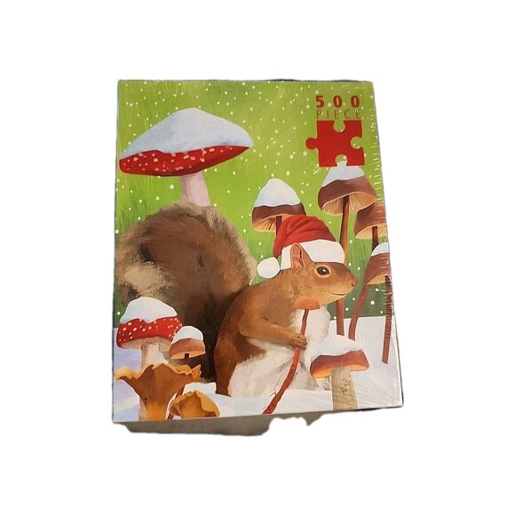New Scott Church Winter Squirrel Puzzle Snow Scene 550 Piece Jigsaw Puzzle 19x26 - Picture 1 of 7